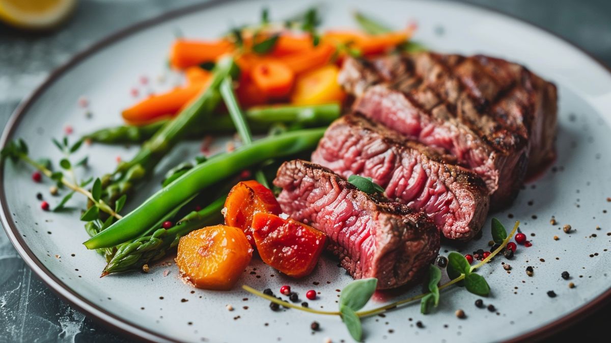 Frisches Gemüse auf einem Teller, ideal für die Carnivore Diät Gemüse, gesunde Ernährungsoptionen