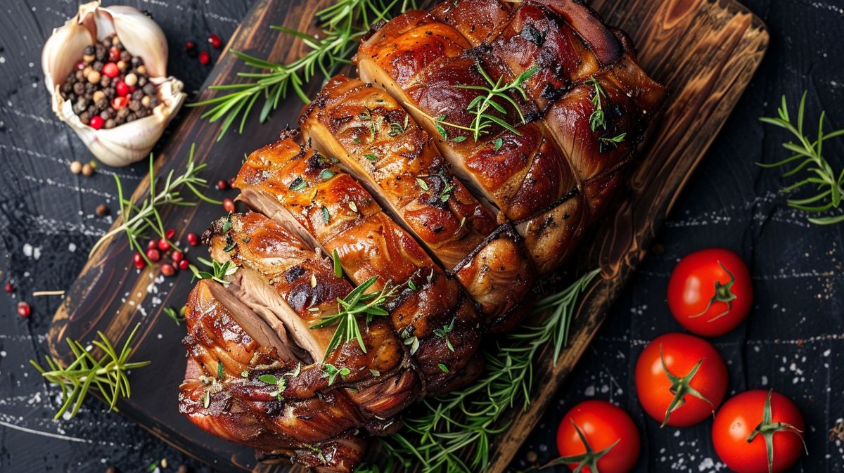 Person beim Essen von Schweinehirn auf einem Teller, traditionelle Delikatesse