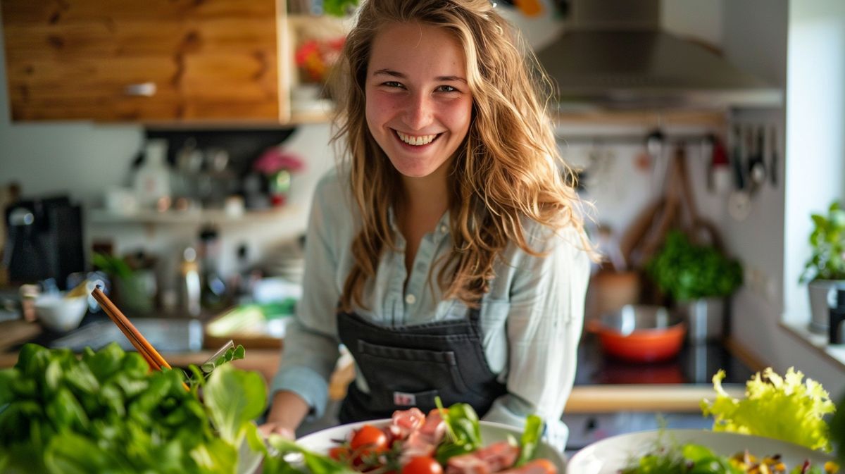 Löwe beim Verzehr von frischem Fleisch in der Wildnis, perfektes Beispiel für eine natürliche Löwendiät